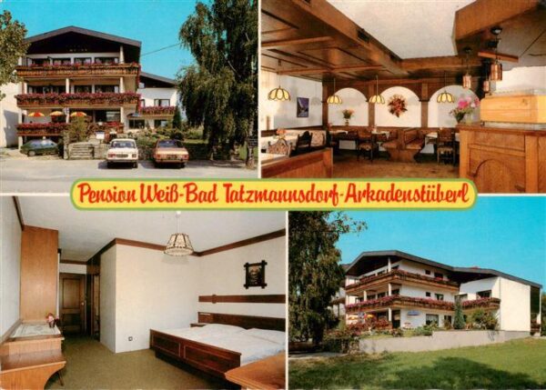 Bad Tatzmannsdorf Burgenland AT Pension Weiss Arkadenstueberl Gastraum Zimmer
