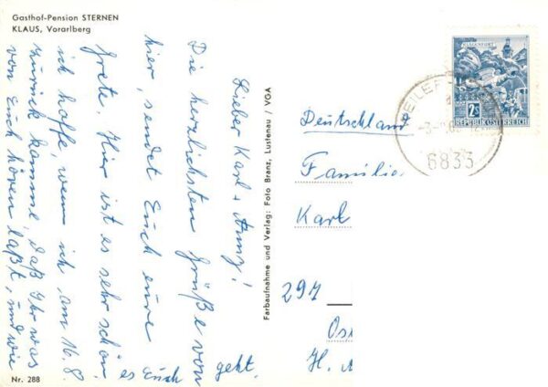 Klaus Vorarlberg AT Panorama Gasthof Pension Sternen Gastraum – Bild 2