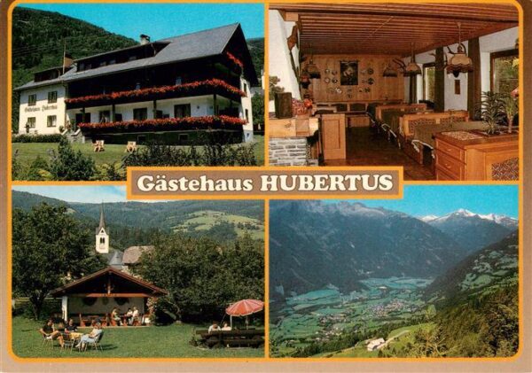 Malta  Maltatal Kaernten AT Gaestehaus Hubertus Gastraum Terrasse Panorama