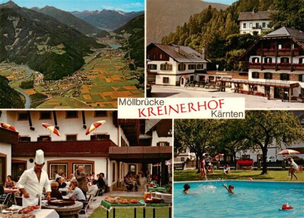 Moellbruecke Panorama Kreinerhof Freiterrasse Schwimmbad