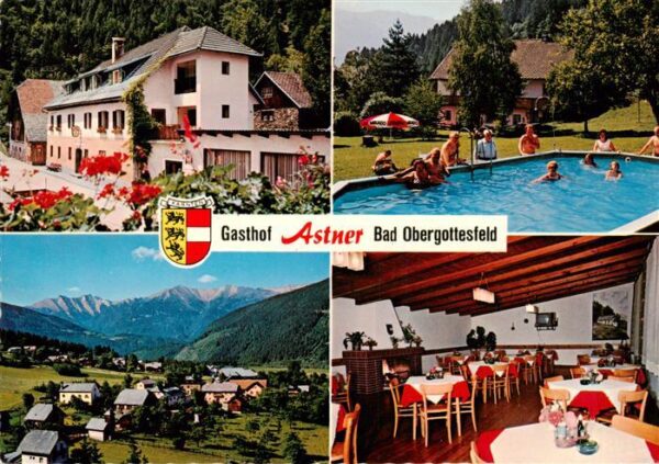 Sachsenburg Kaernten Gasthof Astner Gastraeume Panorama Schwimmbad