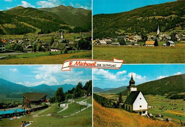 St Michael Lungau AT Panorama mit Kareck Speiereck Schwimmbad St aegydi Kirche