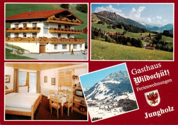 Jungholz Tirol AT Gasthaus Wildschuetz Ferienwohnungen Gaestezimmer Panorama