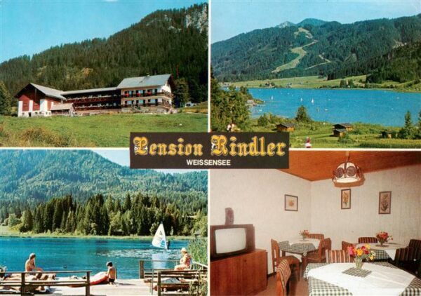 Techendorf Weissensee Kaernten AT Pension Rindler Gaststube Weissenseepartien
