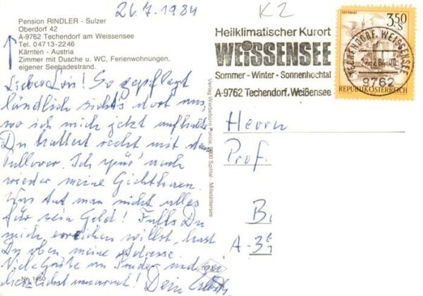 Techendorf Weissensee Kaernten AT Pension Rindler Gaststube Weissenseepartien – Bild 2