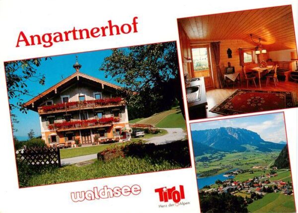Walchsee Tirol AT Angartnerhof Gastraum Fliegeraufnahme