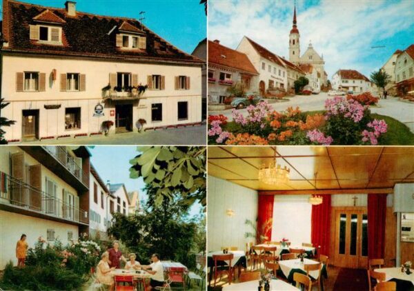 Pischelsdorf  Kulm Steiermark AT Gasthof Pension Zur Post Terrasse Gaststube Ort