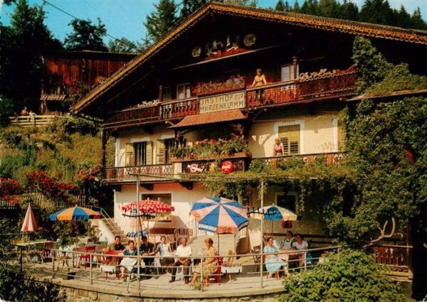 Stumm Zillertal AT Gasthof zur Maerzenklamm Terrasse