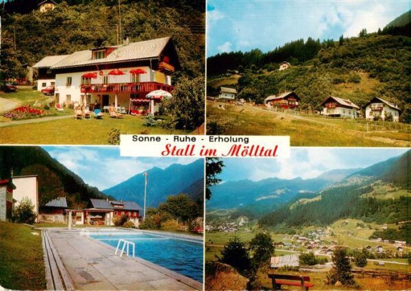 Stall Teilansichten Urlaubsort Pension Prenn Freibad Landschaftspanorama