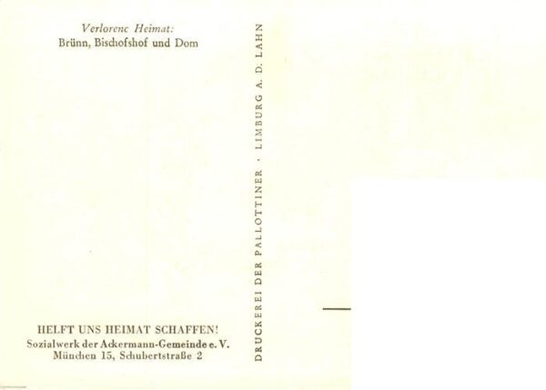 Bruenn Brno Bischofshof und Dom Serie Verlorene Heimat – Bild 2