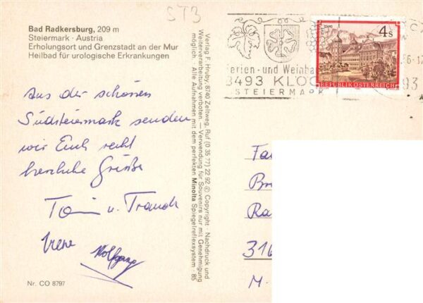 Bad Radkersburg Kurhaus Ortspartie Freibad Kirche Grenze – Bild 2