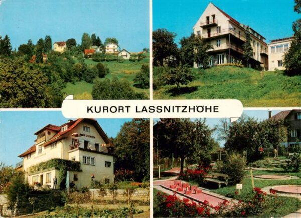 Lassnitzhoehe Panorama Kurhaus Minigolfplatz