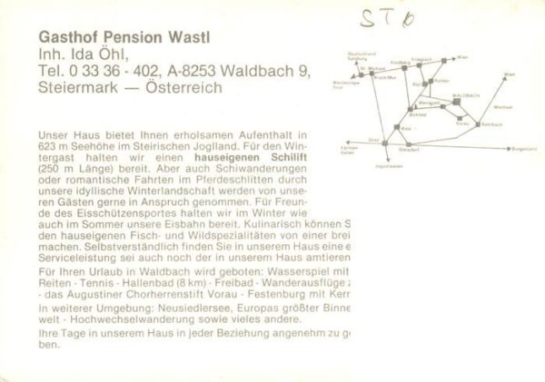 Waldbach Steiermark AT Gasthof Pension Wastl – Bild 2