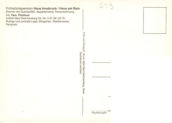 Bad Gleichenberg Steiermark AT Haus Innsbruck Haus am Rain Gaststube Zimmer – Bild 2