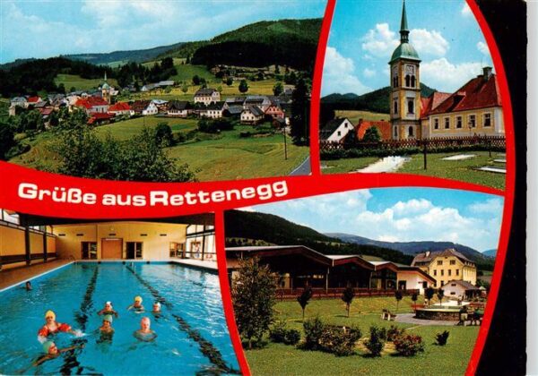 Rettenegg Panorama Kirche Hallenbad Teilansicht