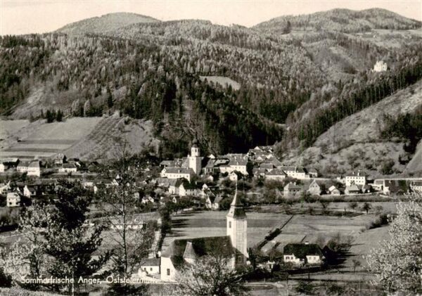 Anger Steiermark AT Panorama mit Kirche