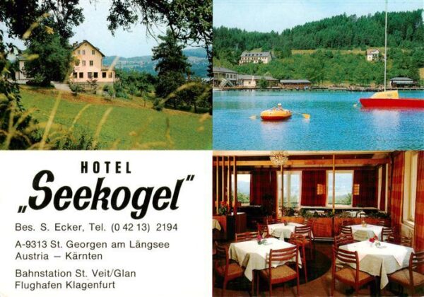 Veit Glan St Hotel Seekogel Gastraum Laengseepartie