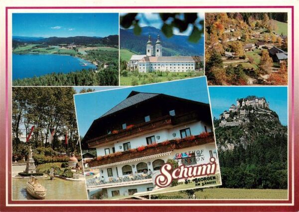 St Georgen Laengsee Kaernten AT Gasthof Pension Schumi Seepanorama Park Schloss