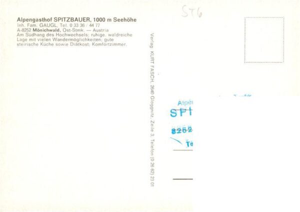 Moenichwald Steiermark AT Alpengasthof Spitzbauer – Bild 2