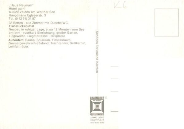 Velden  Woerthersee AT Haus Neumair Hotel garni – Bild 2