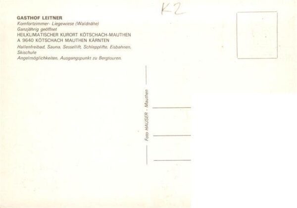 Mauthen Koetschach-Mauthen Kaernten AT Gasthof Leitner Panorama – Bild 2