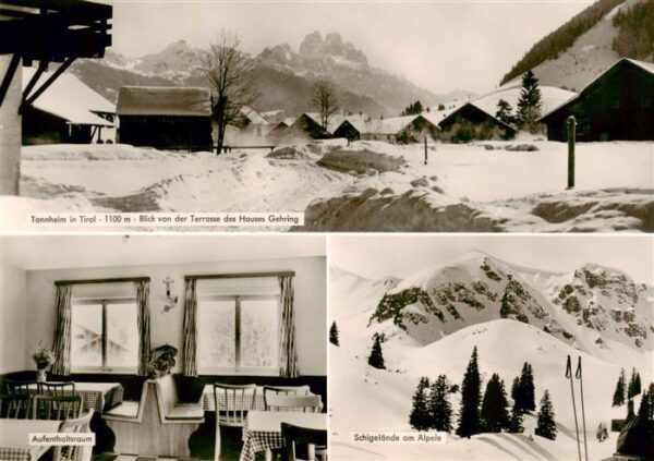 Tannheim Tirol AT Haus Gehring Panorama Aufenthaltsraum Schigelaende am aelpele