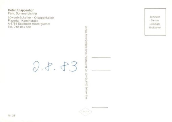 Saalbach -Hinterglemm AT Hotel Knappenhof Loewenbraeukeller – Bild 2