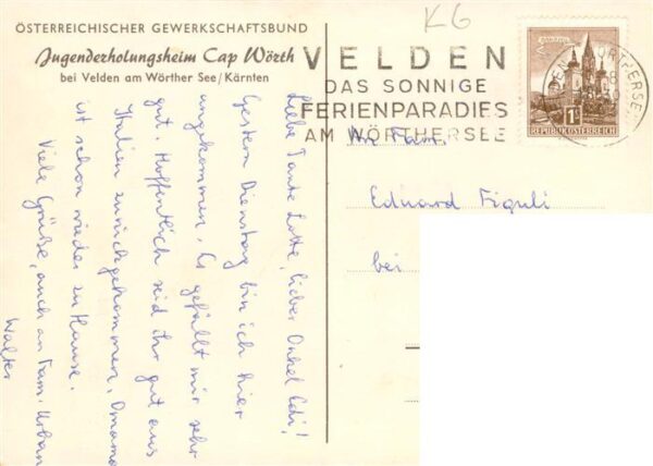 Velden  Woerthersee AT Jugenderholungsheim Cap Woerth – Bild 2