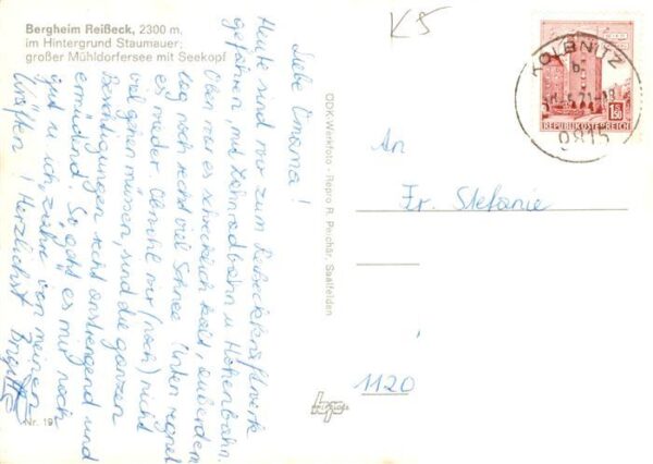 Reisseck Kaernten Bergheim Reisseck mit Staumauer Gr Muehldorfersee mit Seekopf – Bild 2
