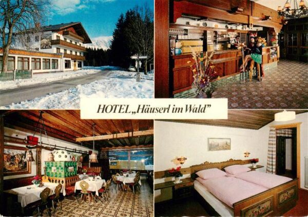 Groebming Steiermark AT Hotel Haeuserl im Wald Gastraum Bar Zimmer