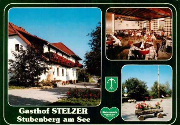 Stubenberg Steiermark AT Gasthof Stelzer Gastraum Blumentrog
