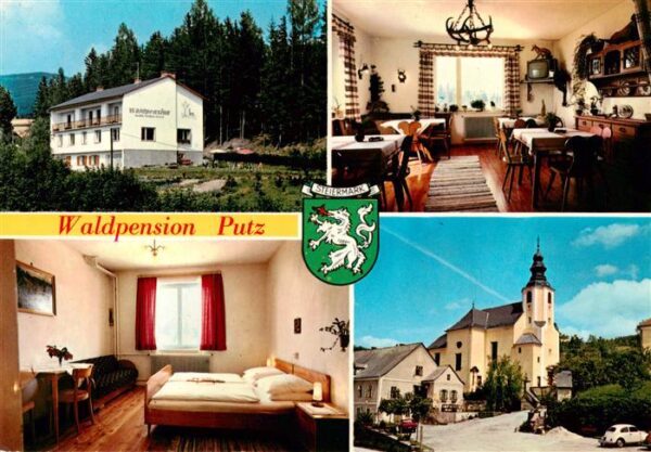 St Lorenzen Eibiswald Steiermark AT Waldpension Putz Gastraum Zimmer Kirche