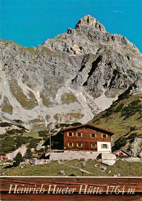 Heinrich-Hueter-Huette 1764m Raetikon Vorarlberg AT Ansicht
