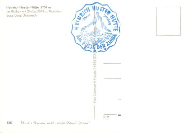 Heinrich-Hueter-Huette 1764m Raetikon Vorarlberg AT Ansicht – Bild 2