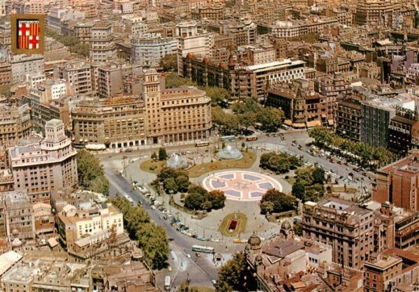 Barcelona Cataluna Plaza Cataluna Vista aerea
