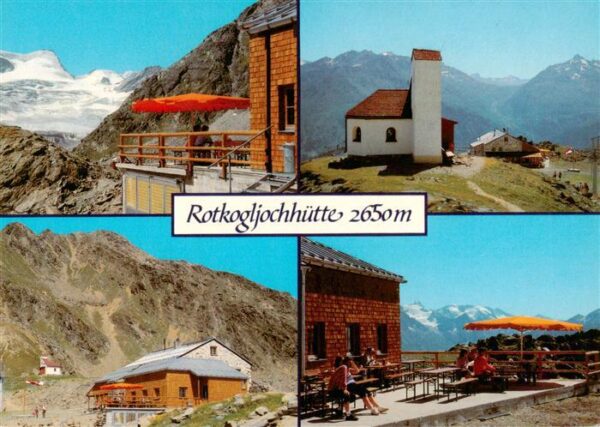 Rotkogljochhuette 2650m Hochsoelden Tirol AT Teilansichten Terrasse Kapelle