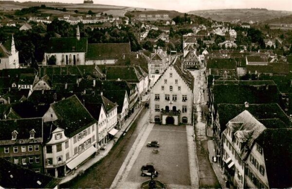 Bad Mergentheim Marktplatz mit Rathaus