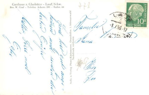 Lauf Baden Gasthaus zur Glashuette – Bild 2