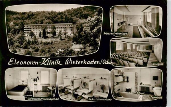 Winterkasten Lindenfels Eleonoren Klinik Wassertretanlage Kinosaal Unterwasserma