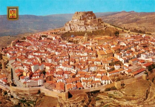 Morella Castellon ES Fliegeraufnahme