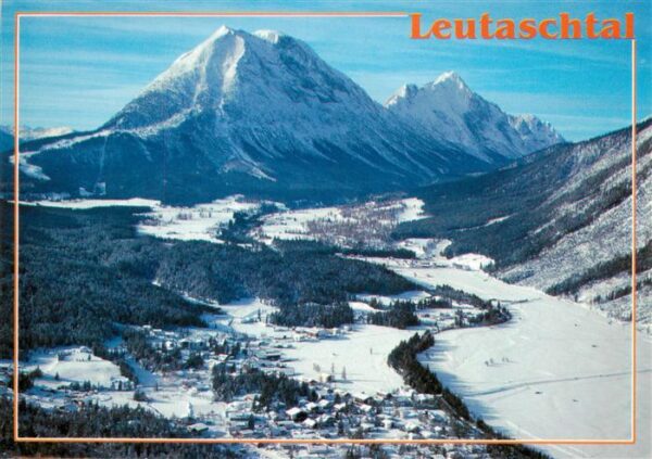 Leutaschtal Tirol AT Fliegeraufnahme