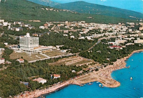 Crikvenica Croatia Fliegeraufnahme