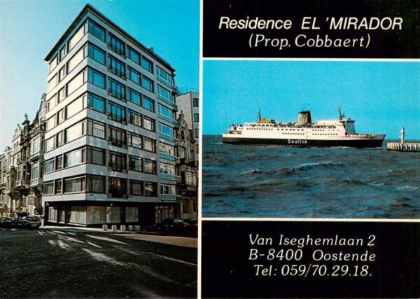 Oostende Ostende West-Vlaanderen Belgie Residence El Mirador MS Sealink