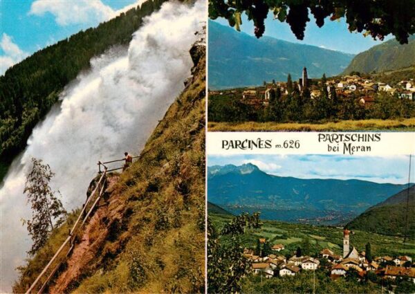 Partschins Parcines IT Wasserfall Panorama