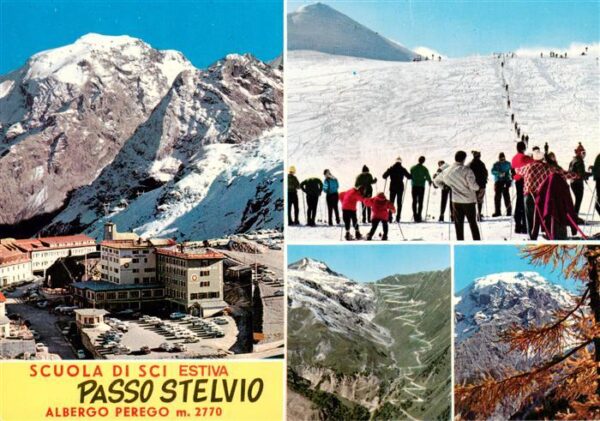 Stilfserjoch 2750m Passo dello Stelvio IT Scuola di Sci Estiva Albergo Perego