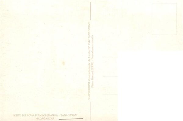 Tananarive Antananarivo Madagaskar Porte du Rova d'Ambohimanga – Bild 2