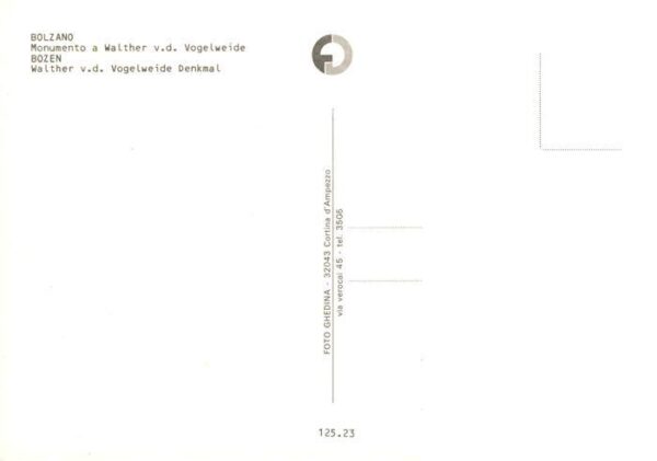 Bolzano Bozen Suedtirol IT Monumento a Walther von der Vogelweide Denkmal – Bild 2
