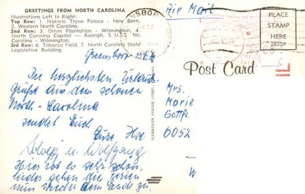 North Carolina US-State Historic Tryon Palace Orton Uss Raleigh Plantation Tobac – Bild 2