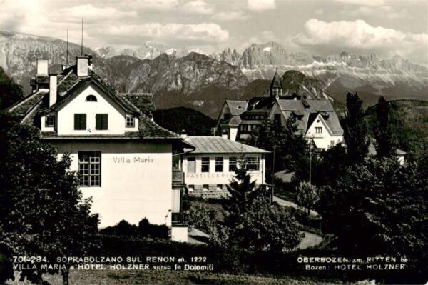 Oberbozen Ritten Suedtirol IT Hotel Holzner Villa Maria