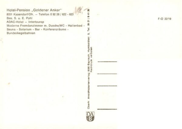 Kasendorf Oberfranken Hotel Gasthof Goldener Anker Gastraeume Brunnen – Bild 2